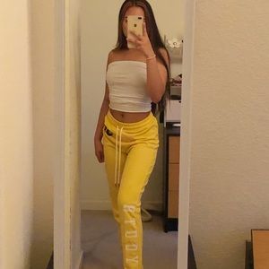 Forever 21 Yellow Sweats